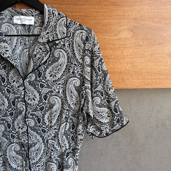 Officine Générale Paisley Benedicte Silk Dress, Size L - Picture 9 of 16